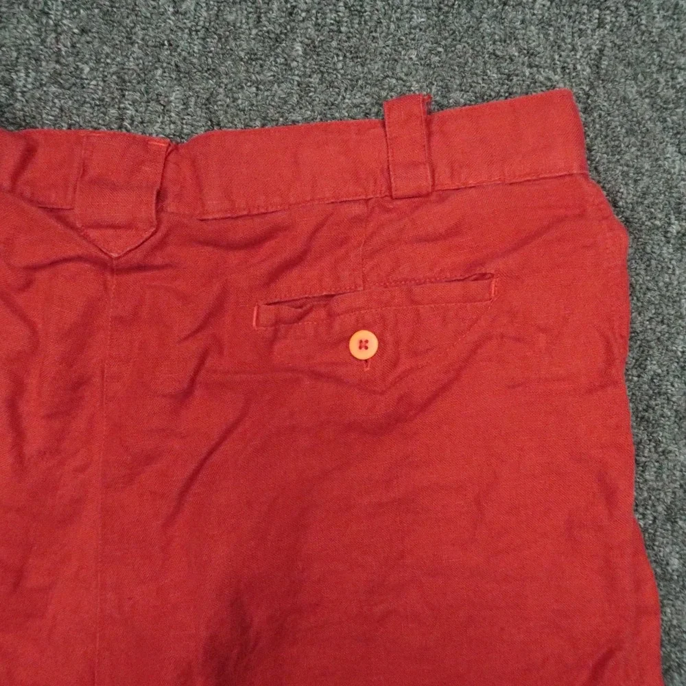 Jams World Shorts Mens 36 Paprika Red‎ 100% Linen Chino Lightweight